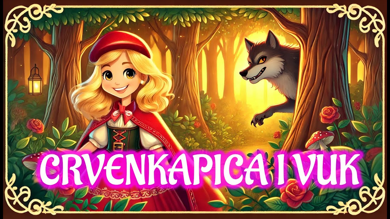 CRVENKAPICA I VUK 🐺✨ Klasična bajka za djecu | Priča za laku noć 👧 🌟🎶