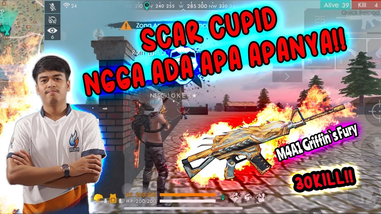 SATU SERVER HAMPIR RATA!! | REVIEW SKIN M4A1 TERSADIS!! - FREE FIRE BATTLEGROUND