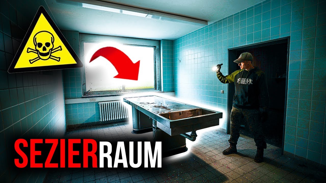 HIER WURDEN LEI*HEN OBDUZIERT!💀 | SEZIERTISCH GEFUNDEN IM VERLASSENEN KRANKENHAUS😱