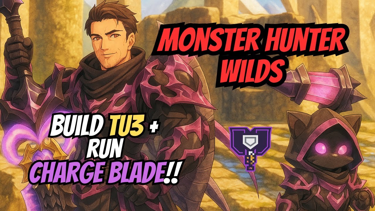 MONSTER HUNTER WILDS - BUILD CHARGE BLADE TU3 | BUILD LÂMINA DÍNAMO TU3 VS OMEGA PLANETES!!