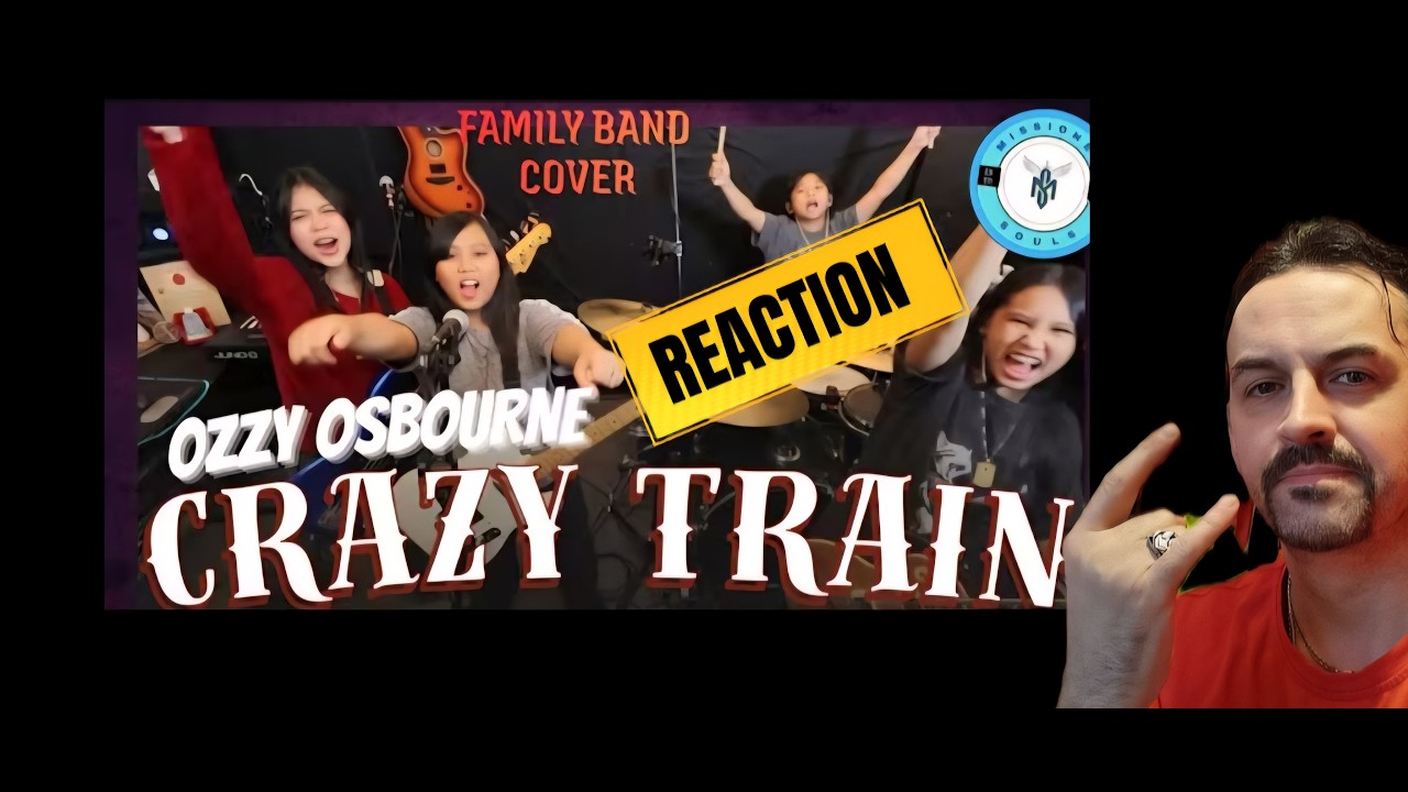 CRAZY TRAIN - Ozzy Osbourne  Missioned Souls  family band studio cover REACTION