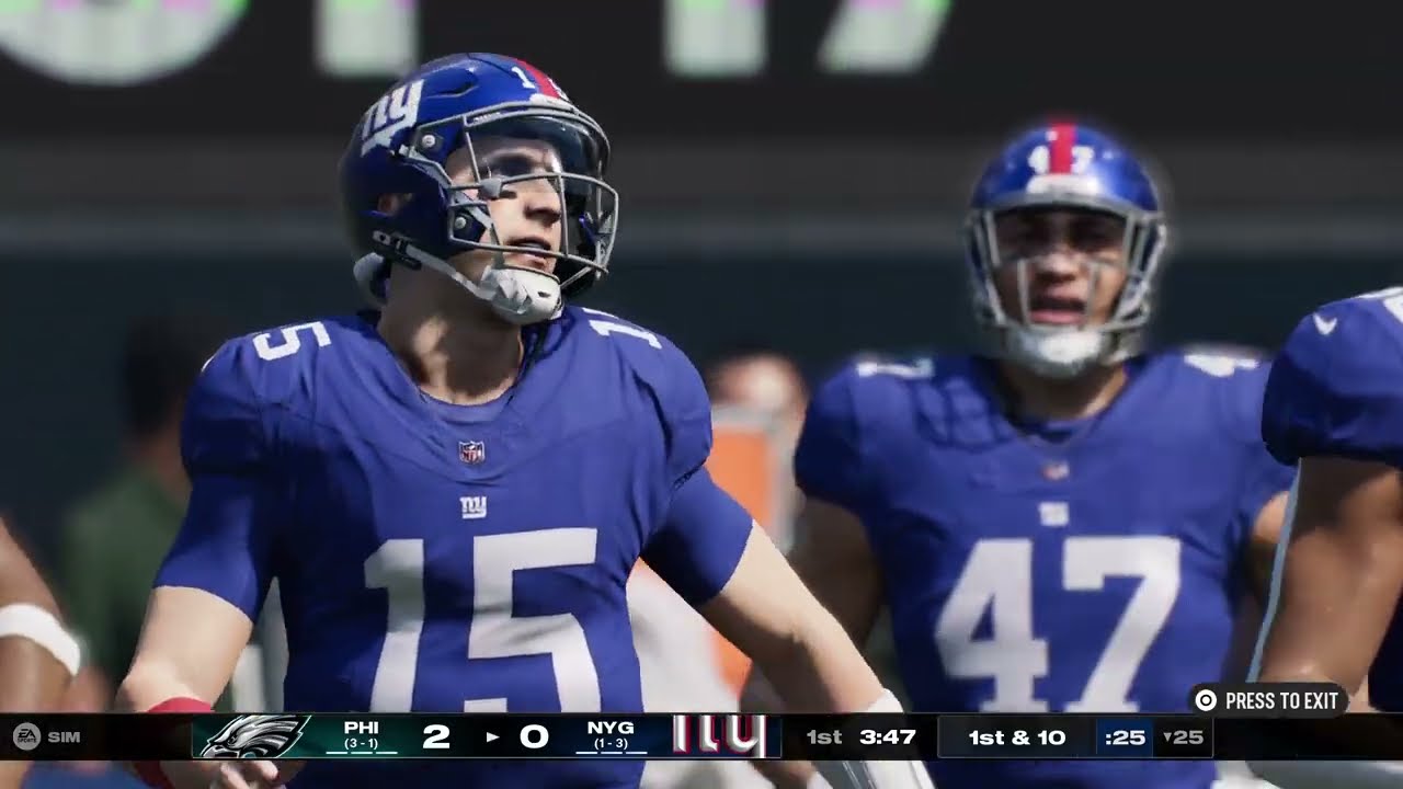 2027: Week 5 - Eagles vs. Giants 1st Half