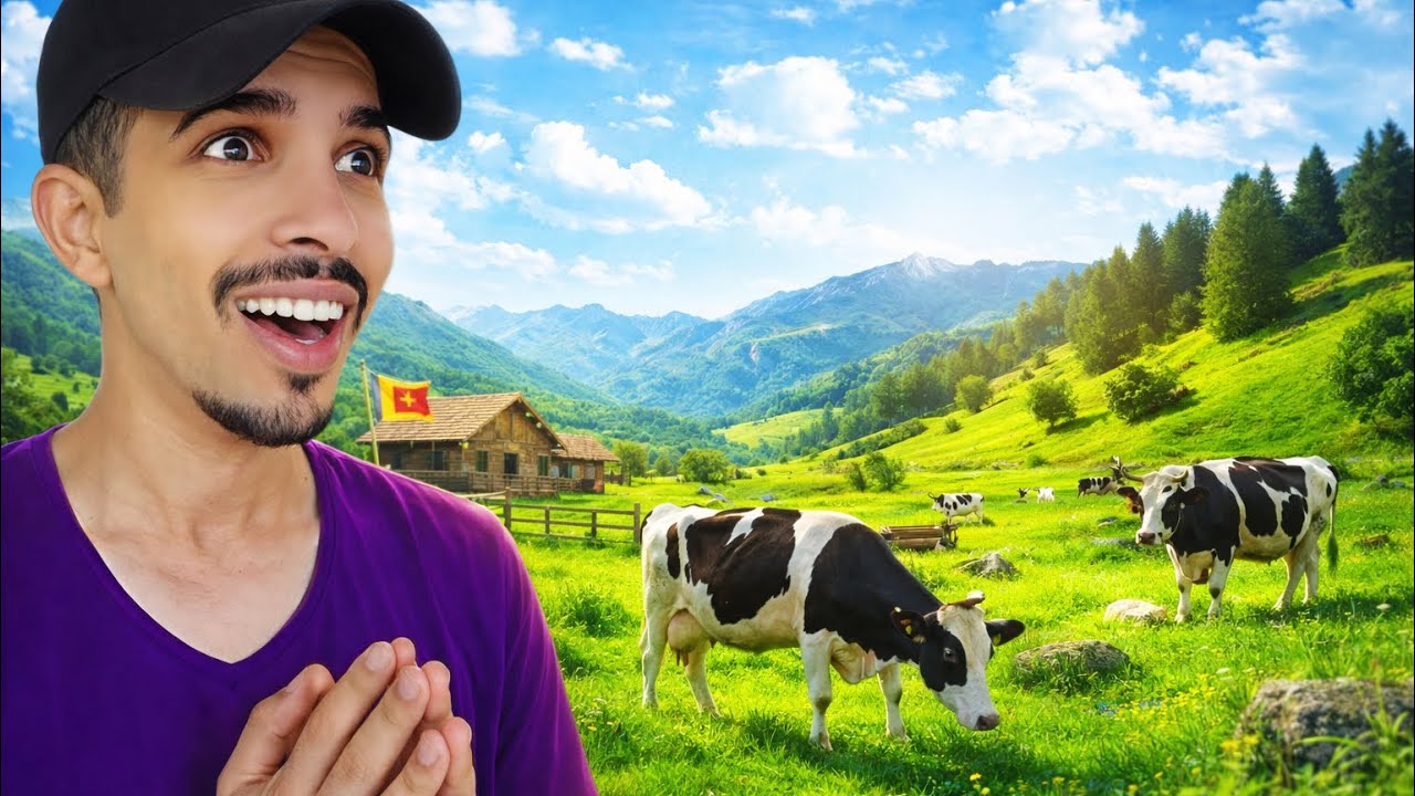 مزرعة الابقار في قلب الطبيعة بسريلانكا 😍🇱🇰