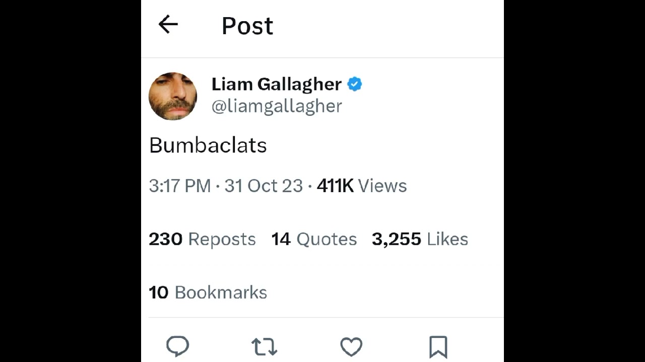 Liam Gallagher Oasis favorite words on X/Twitter: Bumbaclarts. Jamaican swear words of F*ck #shorts