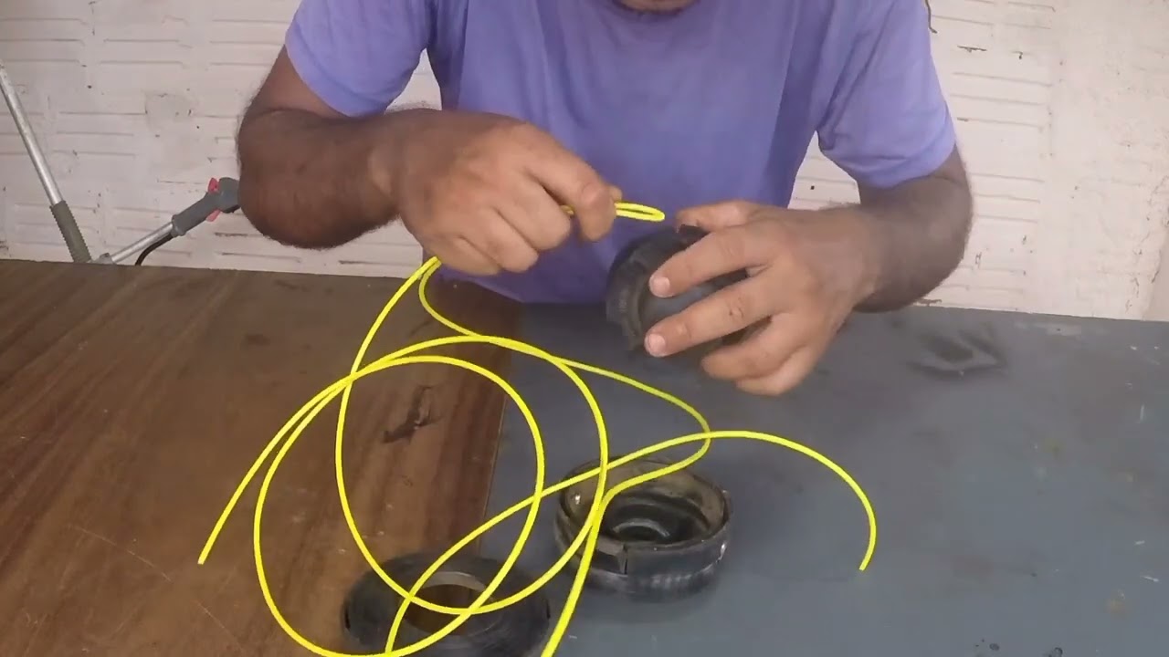 COMO TROCAR O FIO ( NYLON ) DA ROÇADEIRA ( 3 carretéis diferentes ) ▪︎ SEU JARDINEIRO