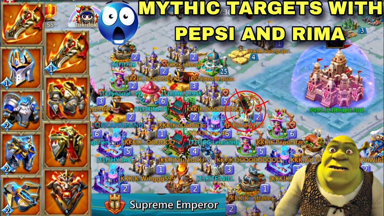 Lords Mobile - Supreme Emperor Rima And Pepsi Hunting MYTHIC ONLINE PLAYERS #lordsmobile 