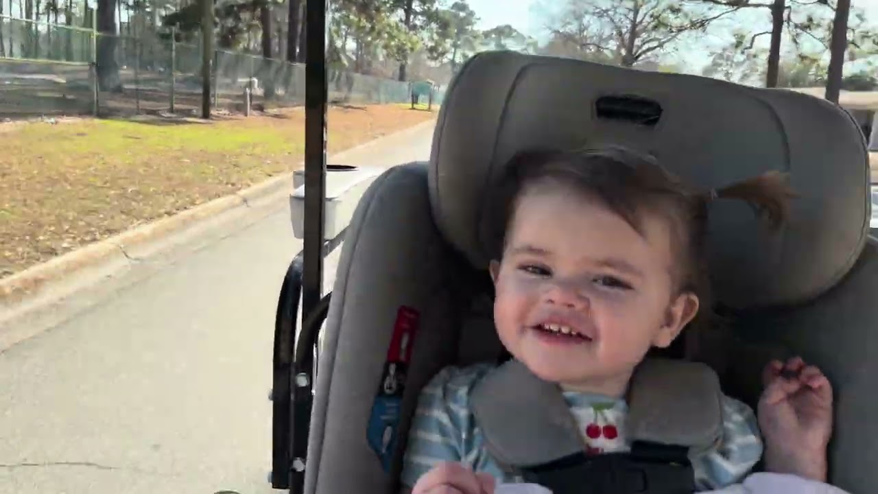 RIDING THE GOLF CART TO GET LUNCH PLUS A HAUL!