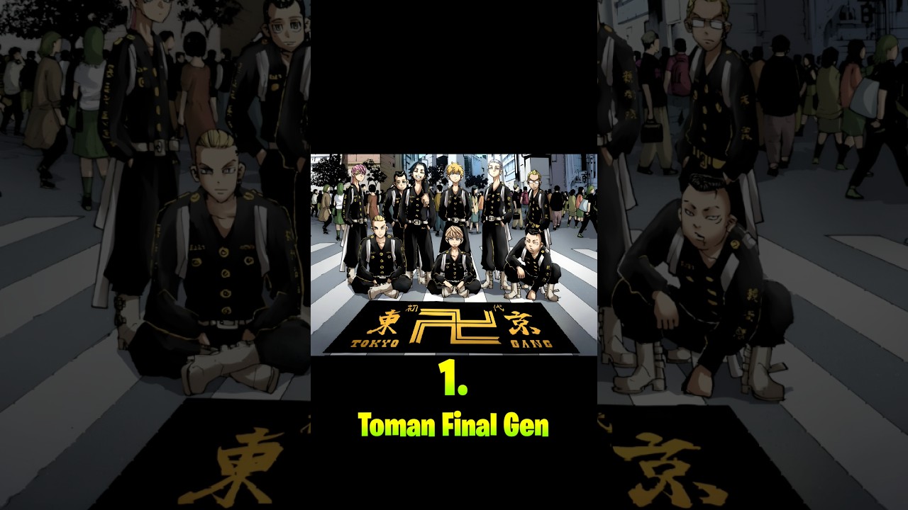 Top 10 Strongest Gangs in Tokyo Revengers #shorts