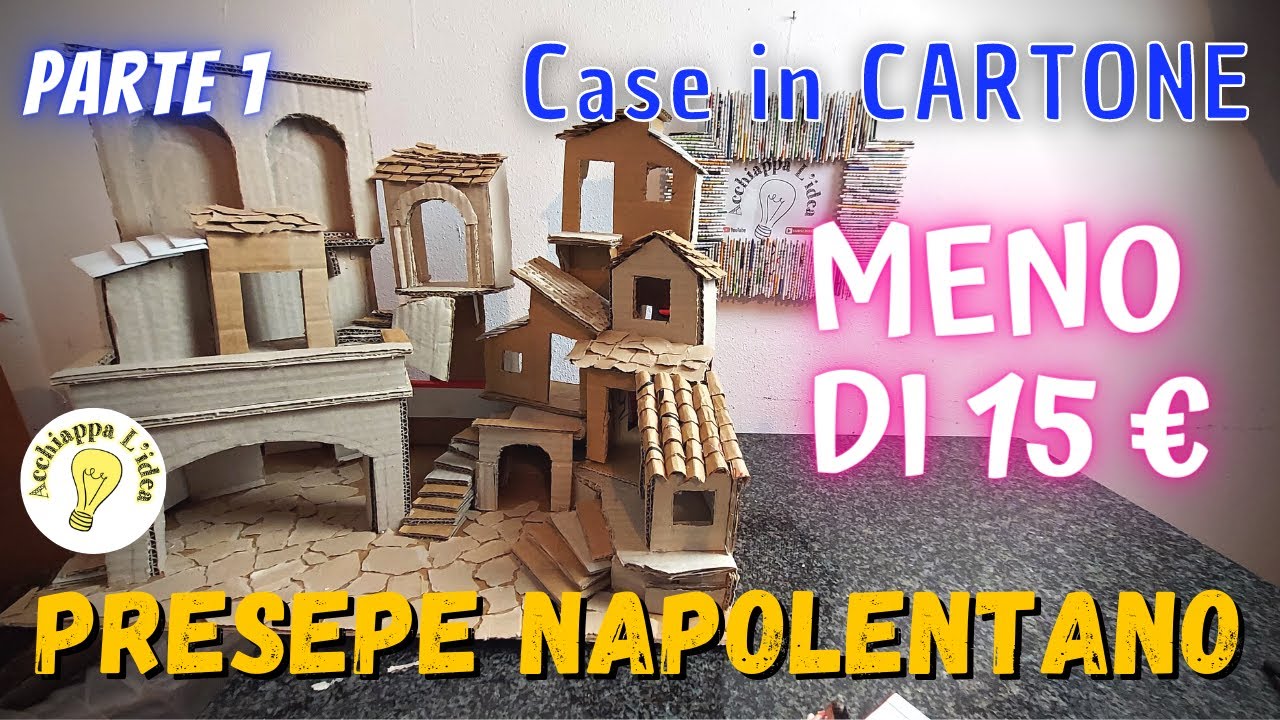 Come fare un Presepe Napoletano 😍 Tutorial  in cartone low cost - parte 1