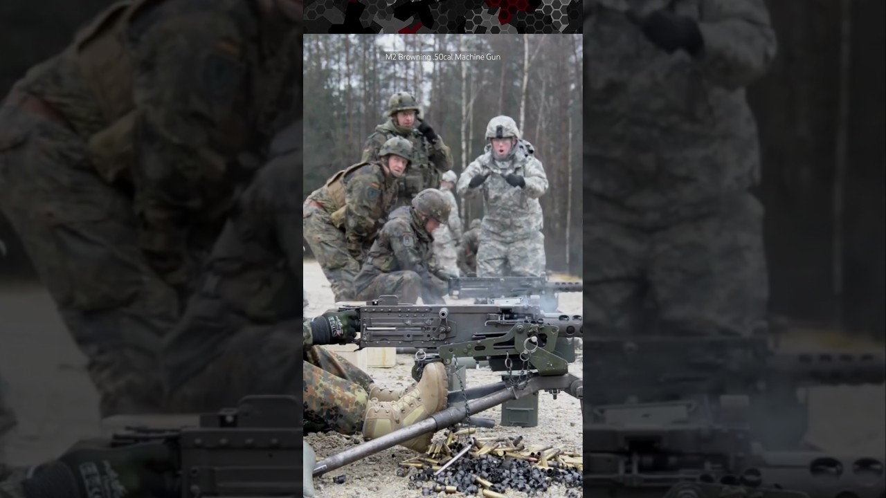 First Time German Soldier Fires an M2 Machine Gun