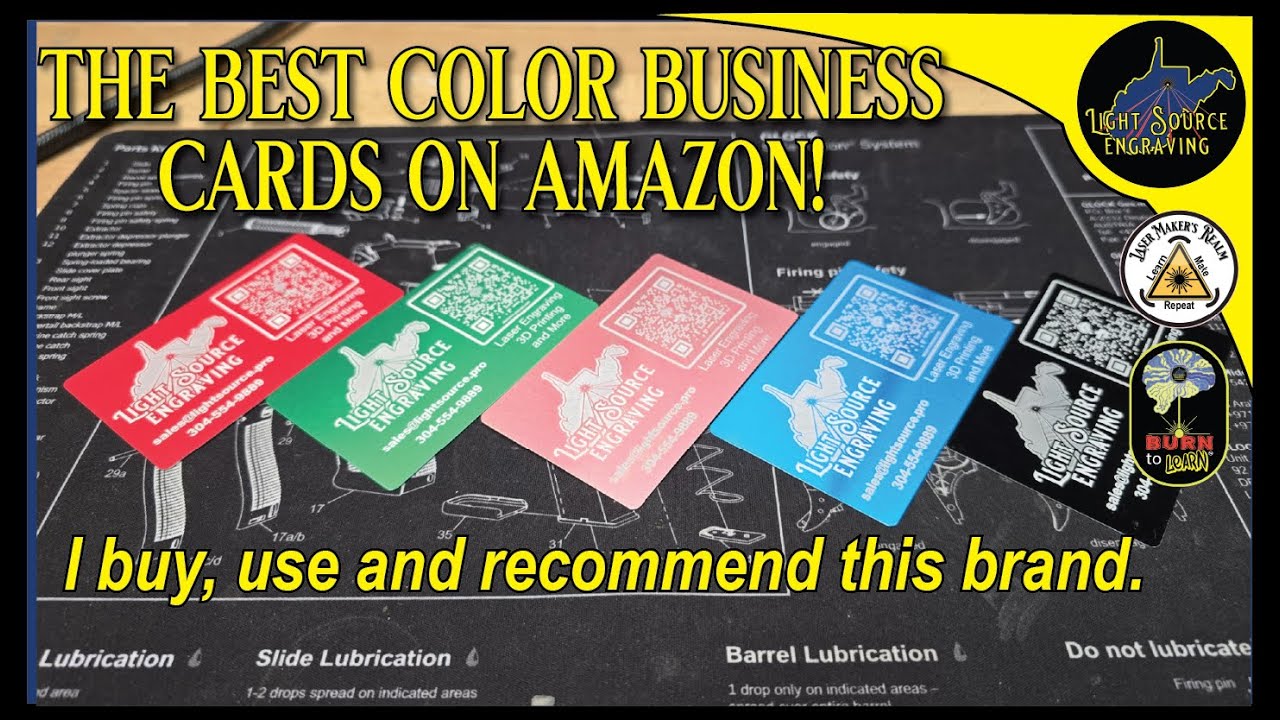 Лучший выбор Amazon для стильных алюминиевых визиток с лазерной гравировкой