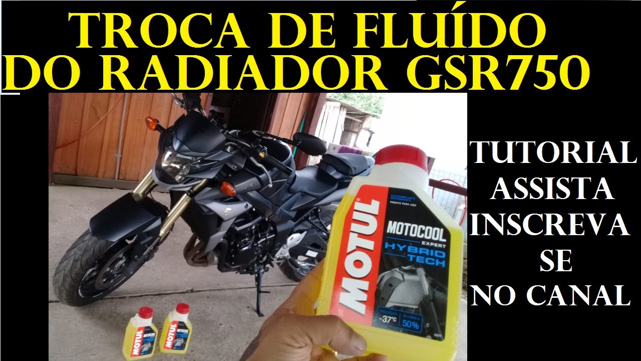 TROCA DE FLUÍDO DO RADIADOR GSR 750 TUTORIAL