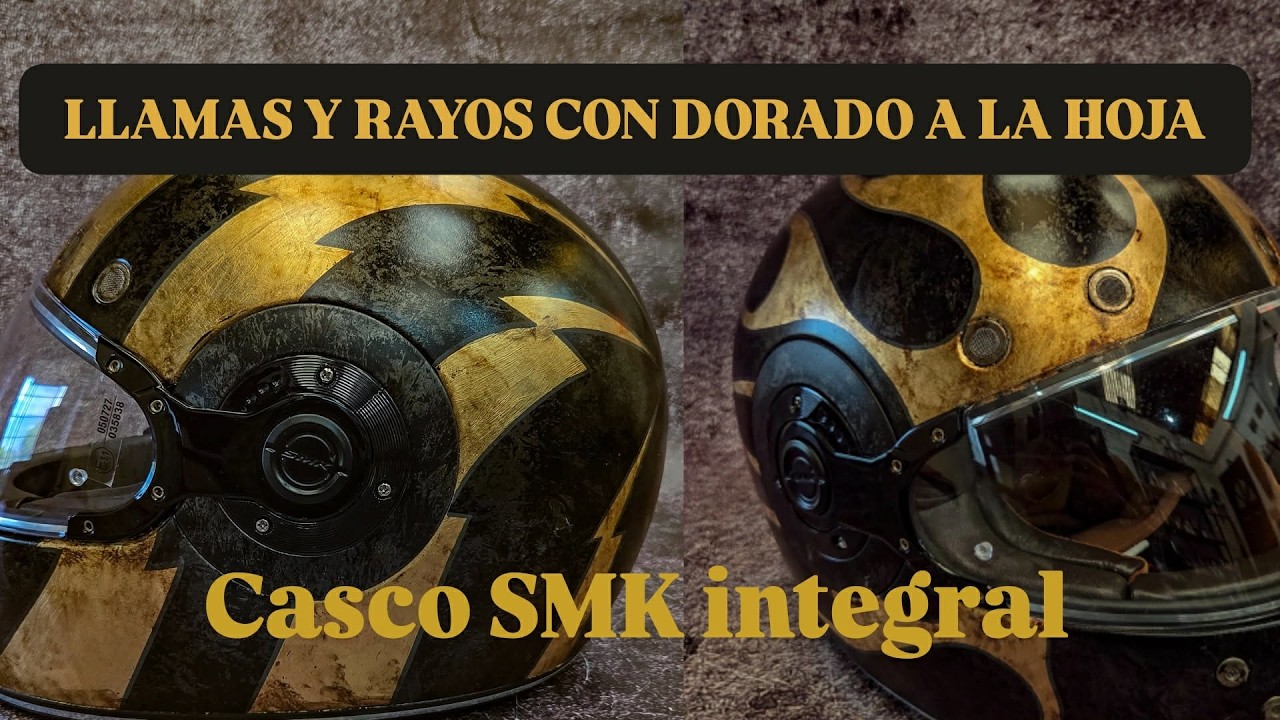 DORADO A LA HOJA para casco integral