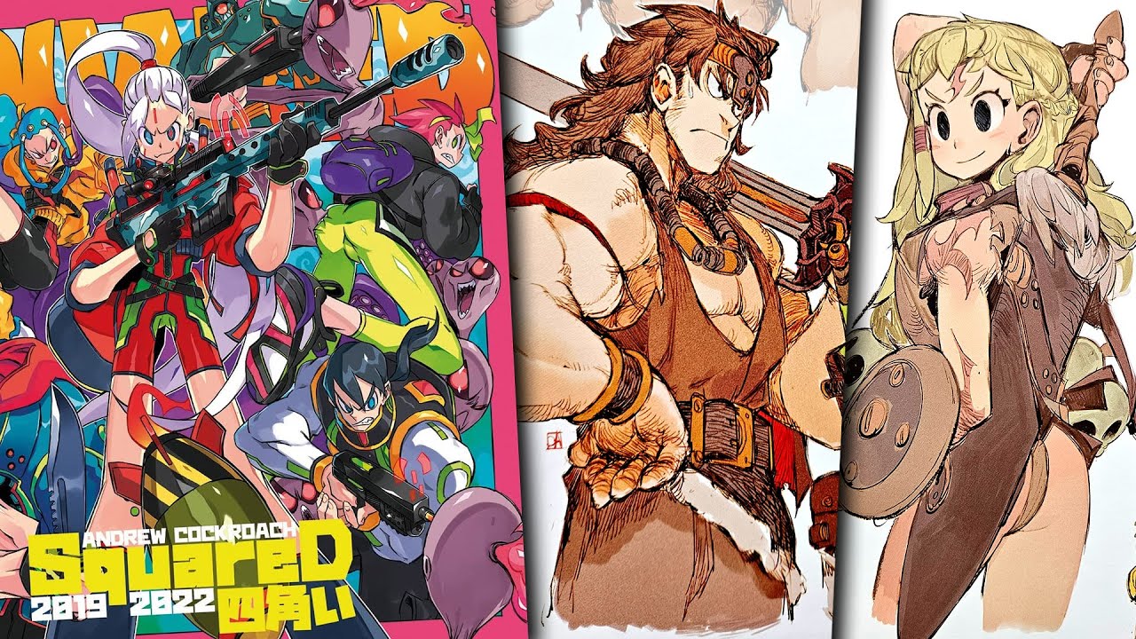Andrew Cockroach Squared 2019&ndash;2022 Andrea Cofrancesco: Anime style Art book - Capcom artist