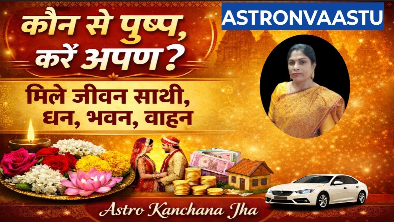 कौन से पुष्प करें अर्पण/ मिले जीवन साथी/ धन/भवन/ वाहन 