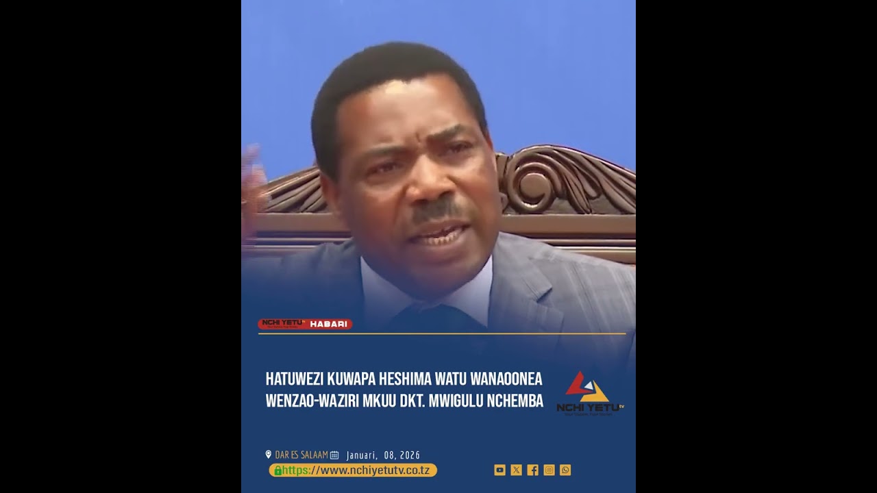 Hatuwezi kuwapa heshima watu wanaoonea wenzao-Waziri Mkuu Dkt. Mwigulu Nchemba
