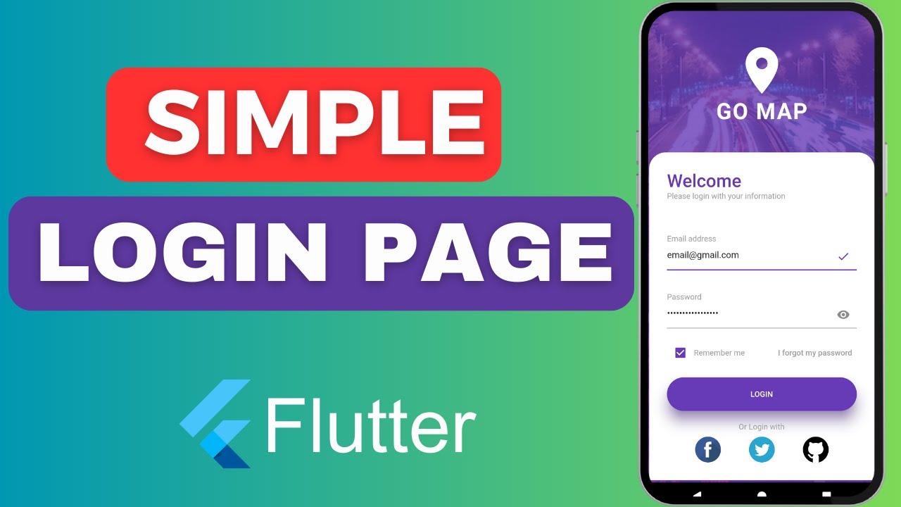 Simple Login Page |  Flutter UI Speed Code | 2024
