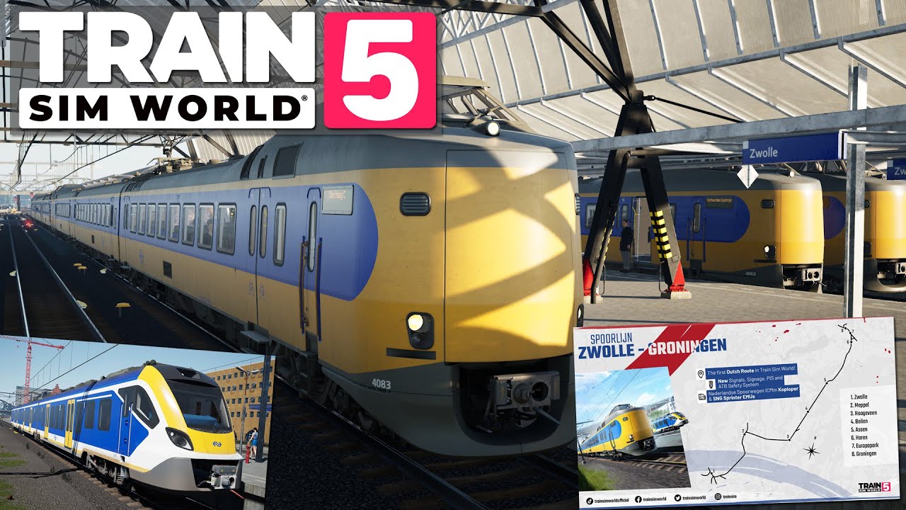 Train Sim World 5 NEUES LAND Niederlande mit STRECKE Zwolle Groningen und ZWEI ZÜGEN | TSW5 Gameplay