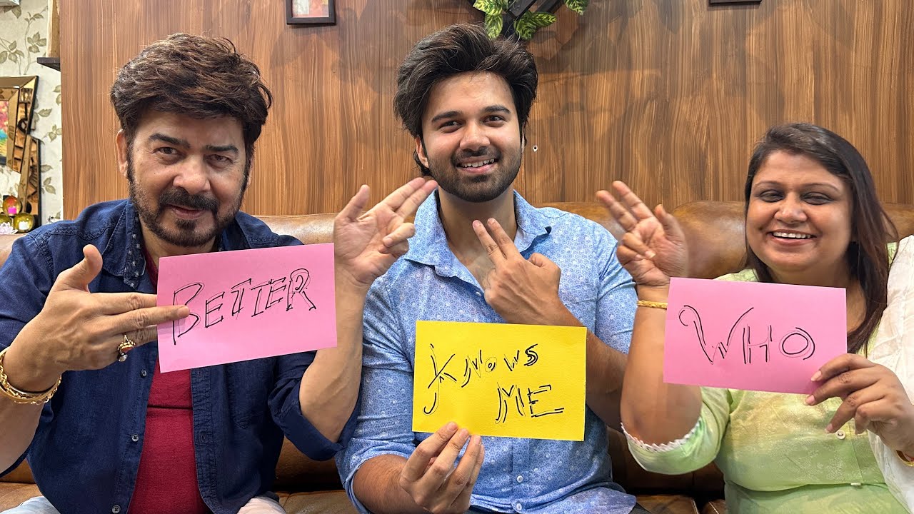 Challenge video | who knows me better with parents | who will win ? | Avinash Mukherjee