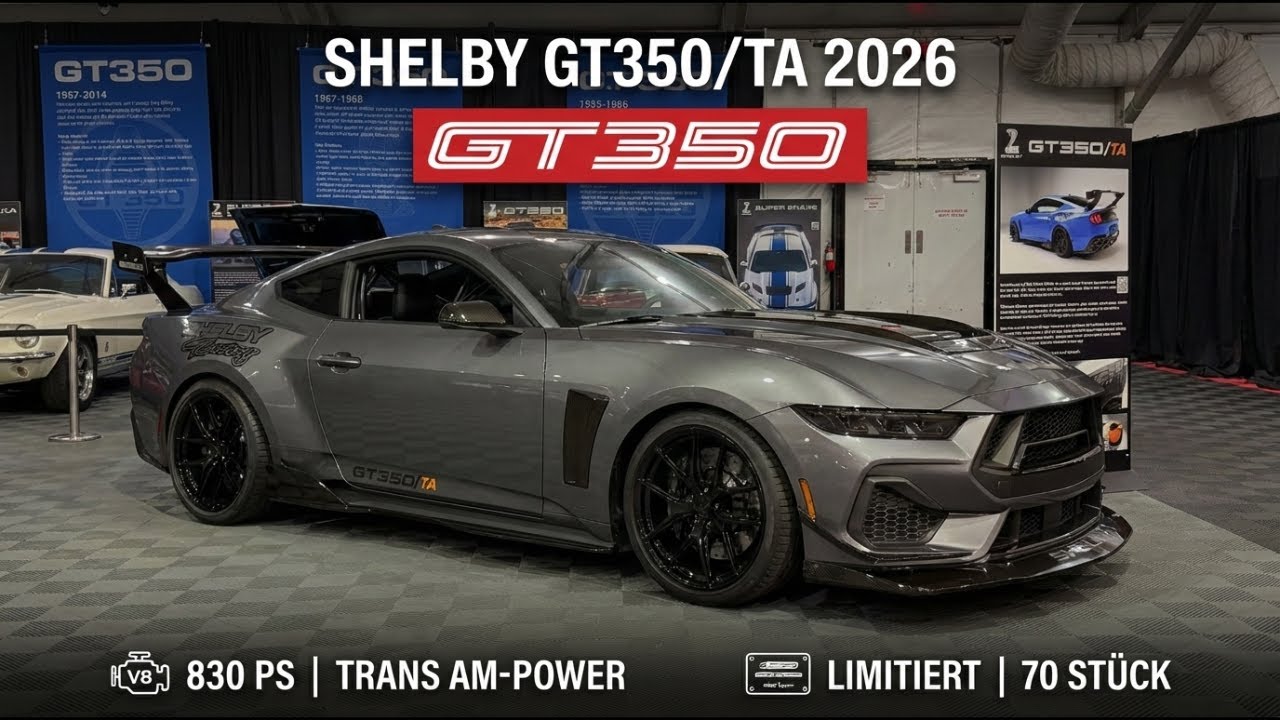 2026 Shelby GT350/TA Ford Mustang mit 830 PS im Detail