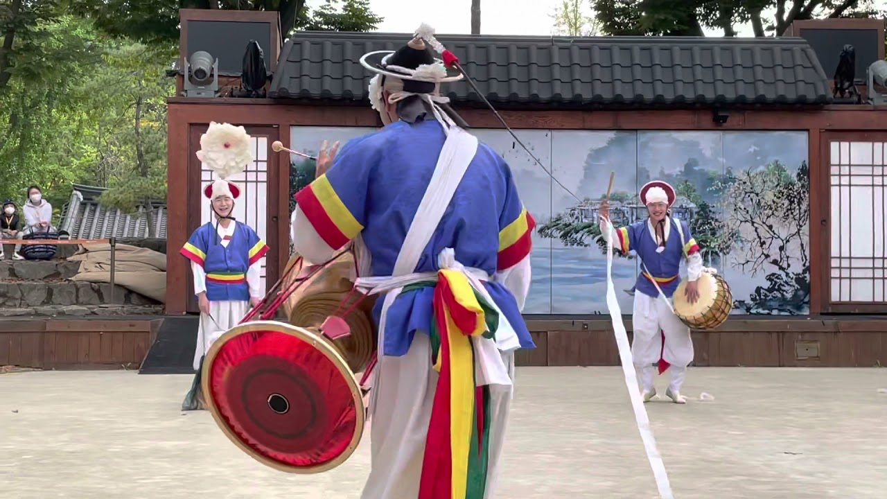 2021/10/11 한국민속촌, 사물놀이, 풍물놀이, 버나, 북춤