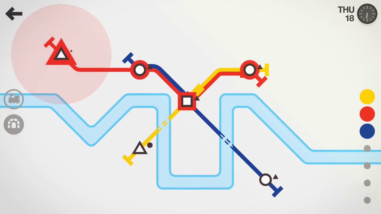 Mini Metro: London (52 days / 1243 passengers)