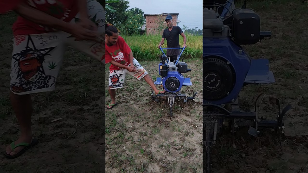 power tiller starting problem 😭 #problem #shorts #ytshort #fail #tractor