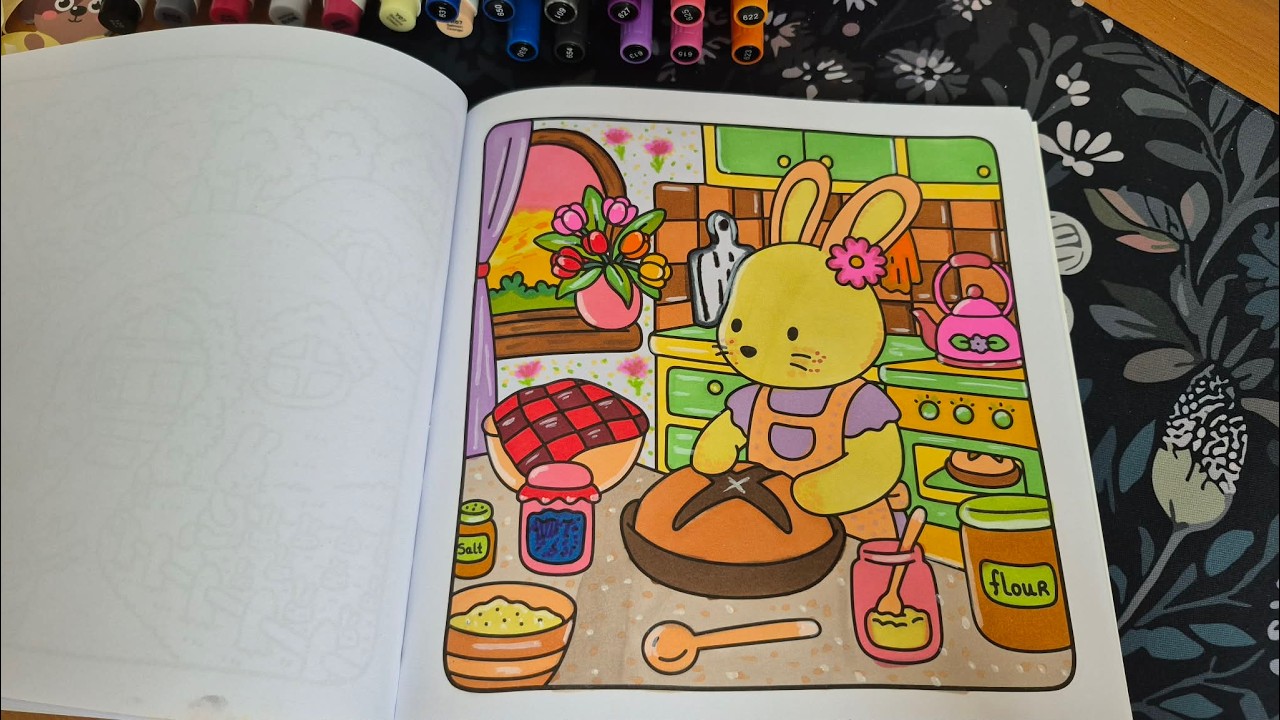 ASMR Coloring Cozy Village Friends