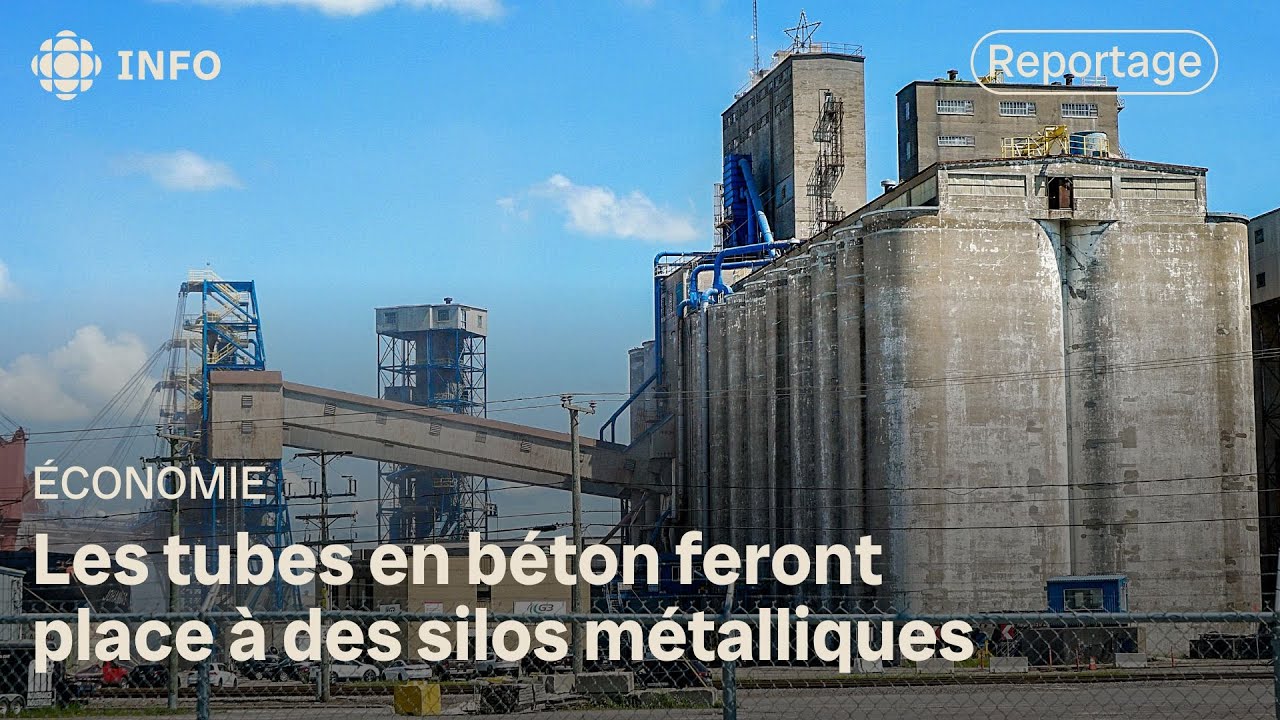 Démolition en cours des élévateurs à grains du port de Trois-Rivières