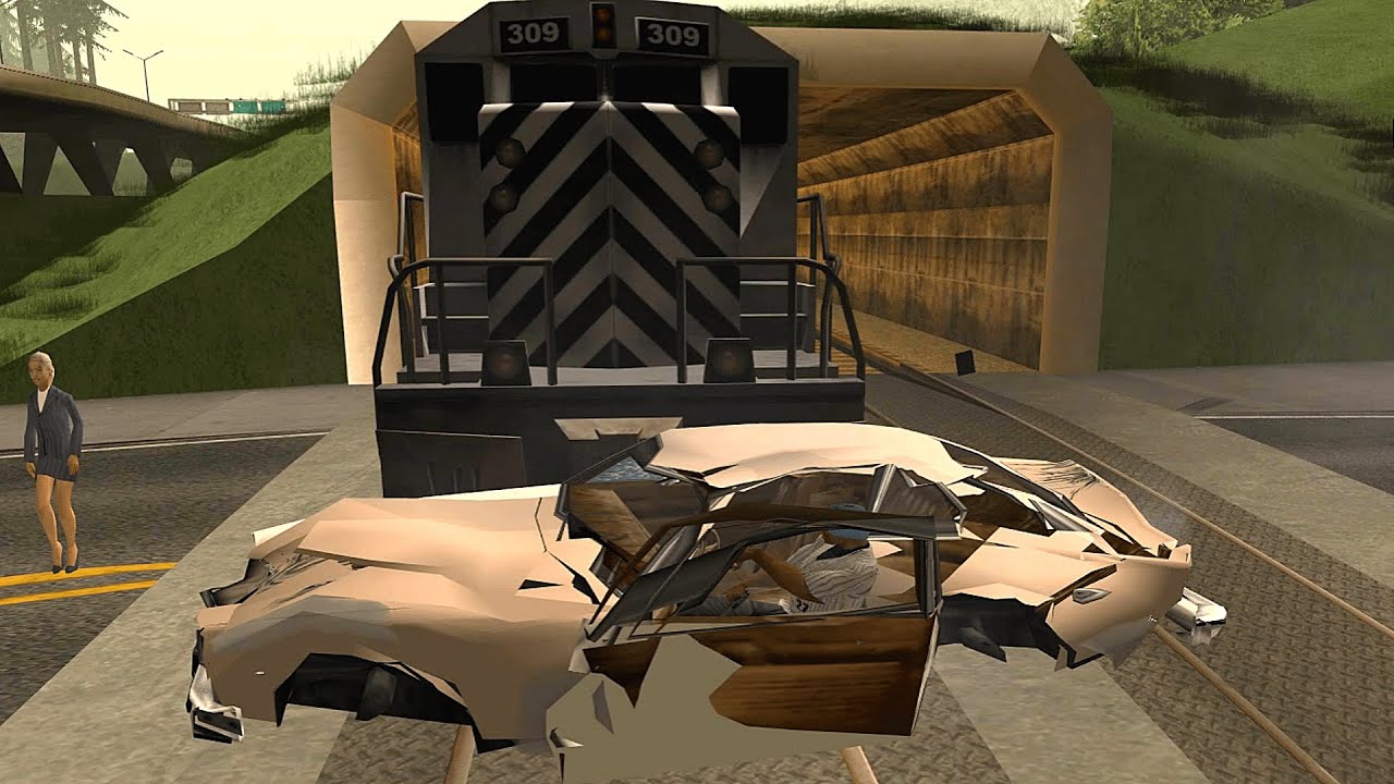 GTA: San Andreas [PC] Crazy Trains Mod 4 + Vehicle Deformation (CLEO)