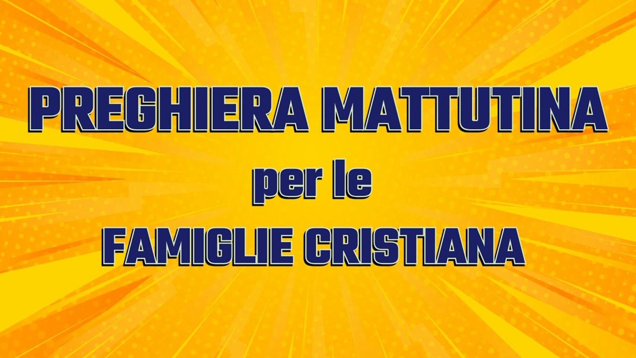 Preghiera Mattutina – per le Famiglie Cristiane    #fede #gesu #versetto #bibbia #preghiera #pace