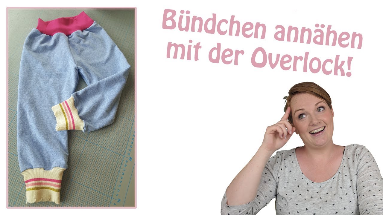 Bündchen annähen mit der Overlock | Overlocktipps