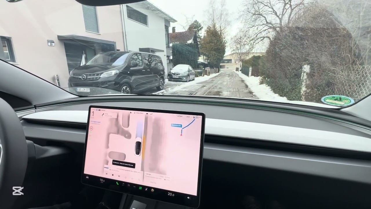 Cu Tesla FSD (Supervised) prin München.