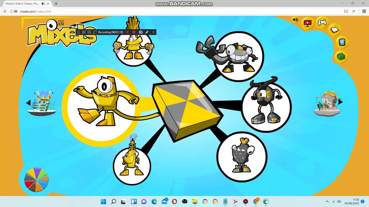 Messing around with the Mixels Website Episode 4: Mixing (Electroids) - All Series 1 Mixels