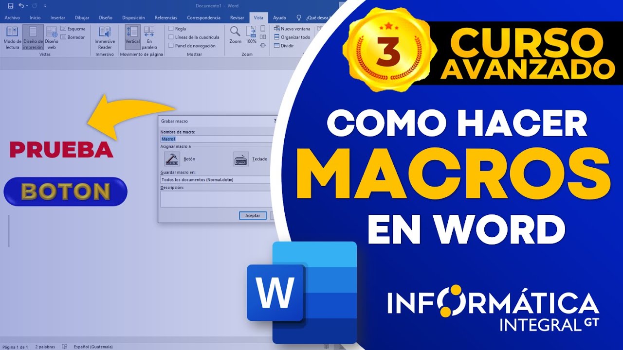 CÓMO HACER MACROS EN WORD | Curso Avanzado