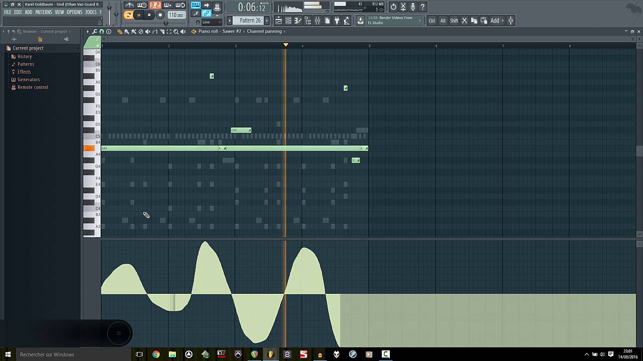 Tutoriel FL Studio 12 N° 2.1 - Le Piano Roll - paramètres des notes et automations