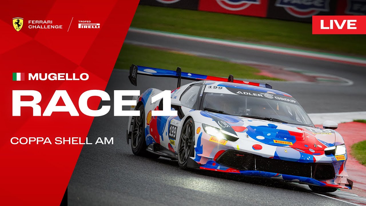 LIVE Ferrari Challenge EU - Mugello, Race 1 - Coppa Shell AM