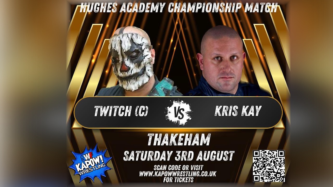 Twitch (c) Vs Kris Kay  - KAPOW + SWF wrestling - August 3rd 2024