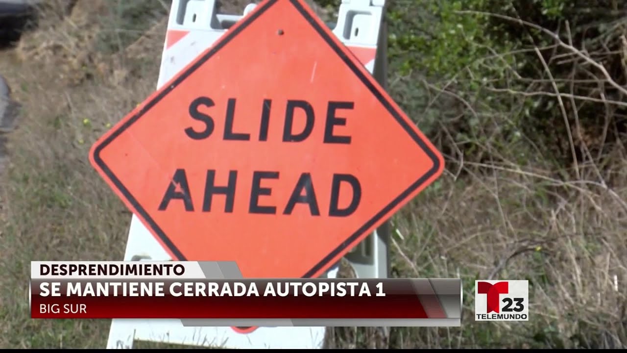 Tramo de la autopista 1 cerrado debido a un desprendimiento de rocas