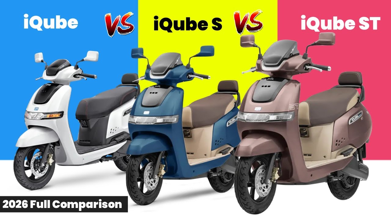 2026 Tvs iQube Vs iQube S Vs iQube ST Electric Scooter | All Variant Explain | Range | Subsidy iQube
