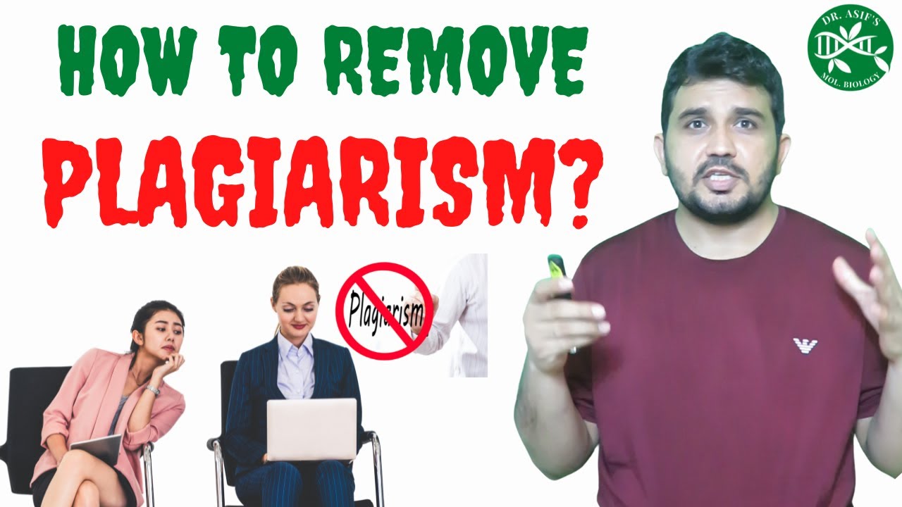 How to remove plagiarism from research article