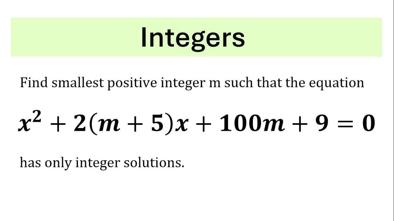 An Amazing Diophantine Equation | Olympiad Algebra