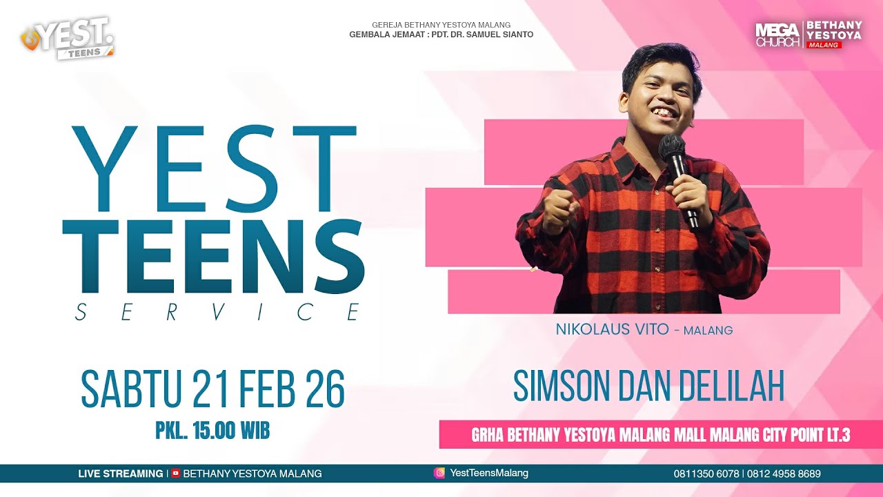 YEST TEENS MALANG On-Site Service - 21 Februari 2026 - Nikolaus Vito