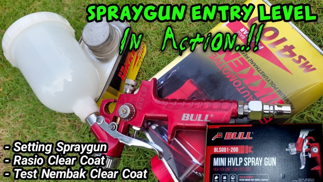 Test Spraygun Murah Meriah..?? BULL Mini HVLP in Action..!!