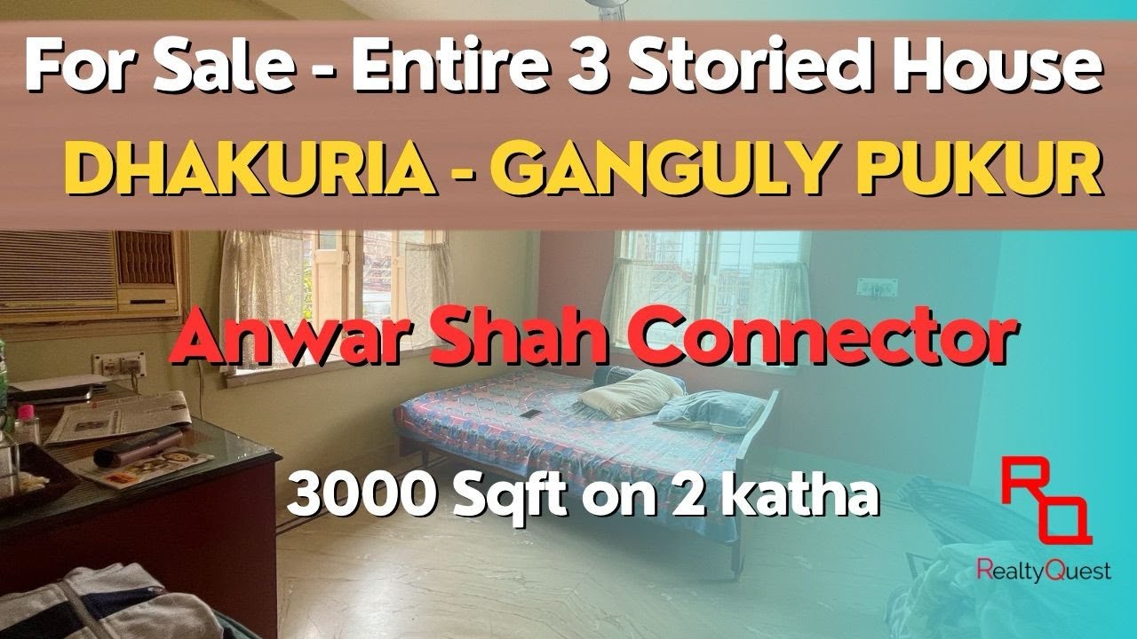 Independent house sale in Anwar Shah Connector, Dhakuria, Ganguly Pukur | Contact us- 9830336652