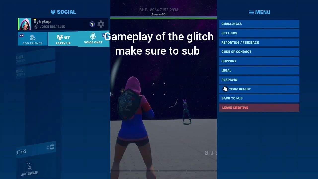 How to get godmode in creative fill(Fortnite glitch)