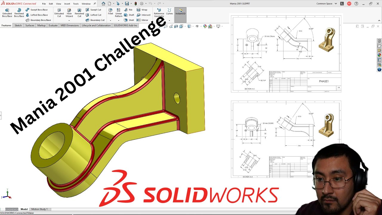 SolidWorks Model Mania 2001 Master the Challenge with this Tutorial