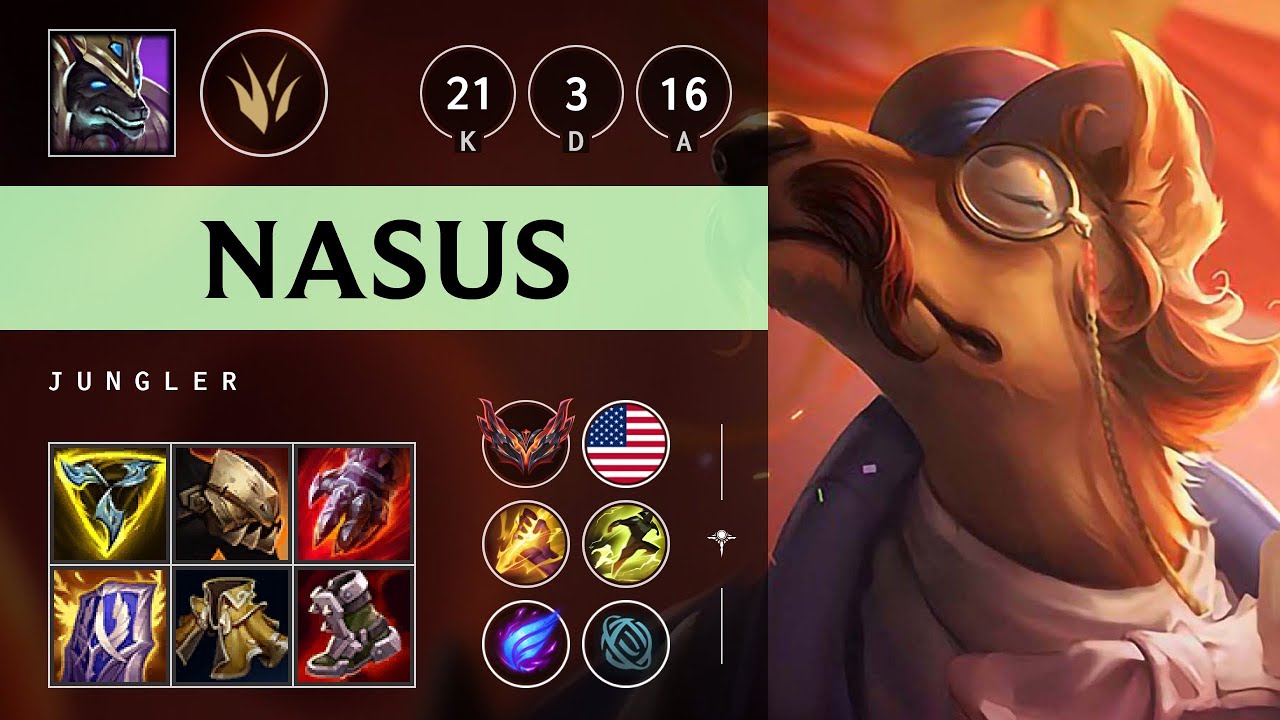 Nasus Jungle vs Yorick - NA Grandmaster Patch 25.13