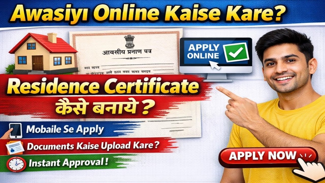 Awasiye online kaise karen || How to apply residance certificate || @technicalgururavii 