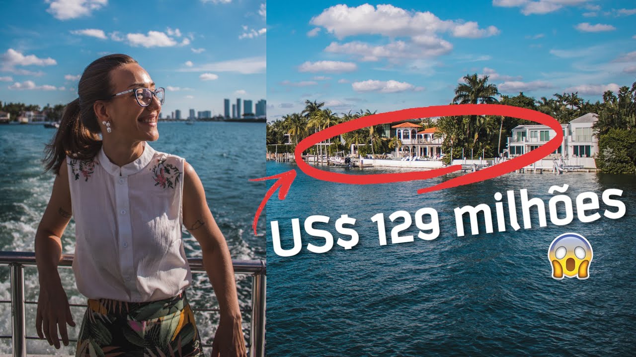 VISITEI AS MANSÕES DOS FAMOSOS EM MIAMI | Dia 3 | Brickell, Bayside Marketplace, passeio de barco